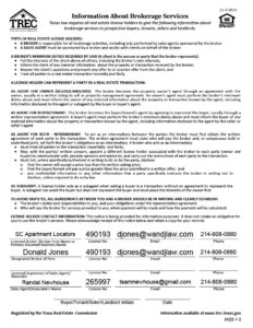 TREC Forms SCA Locators